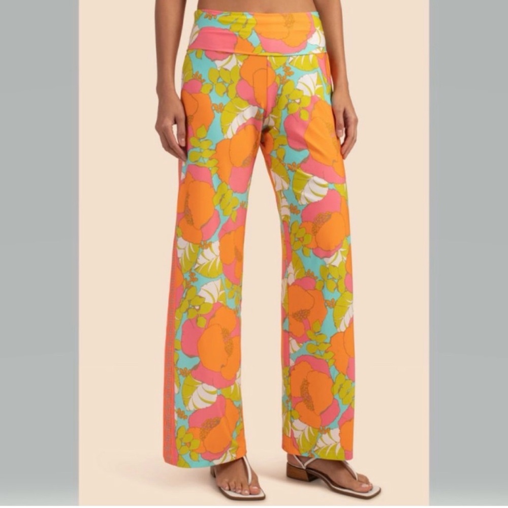 NWT Trina Turk Playa De Flor beach cover up pants